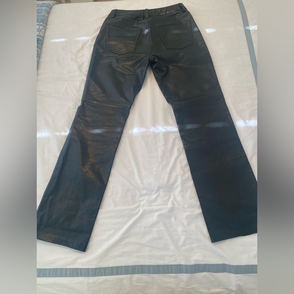 Vintage Y2K black Gap leather jeans in good condition